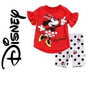 DISNEY Minnie Mouse Baby 2PC Bike Short Set